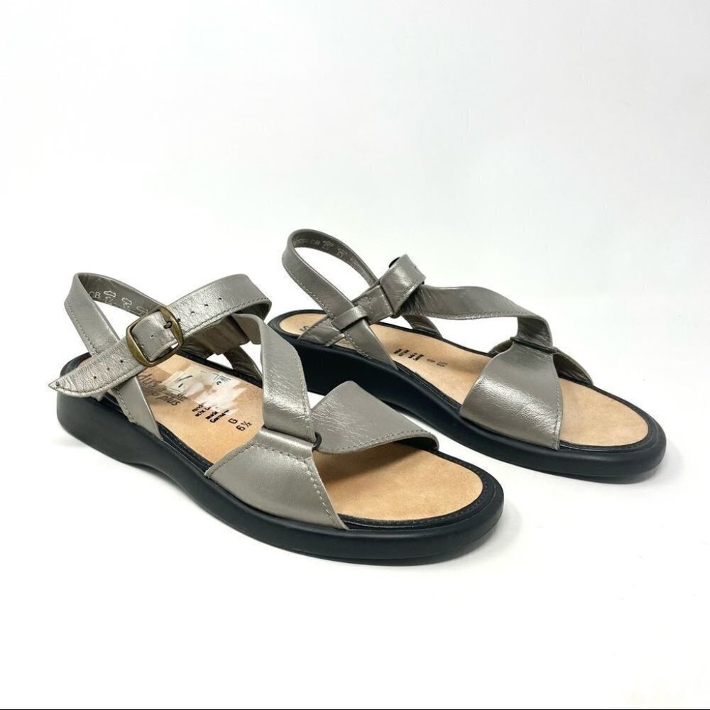 * SOLIDUS Natura Plus Taupe Metallic Comfort Sandals Size UK 6.5G/ 39 Narrow
